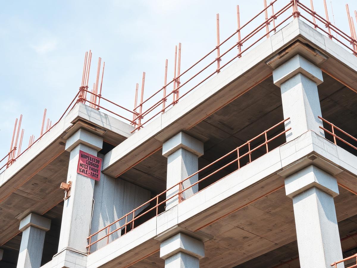 Structură din beton armat pentru clădire civilă